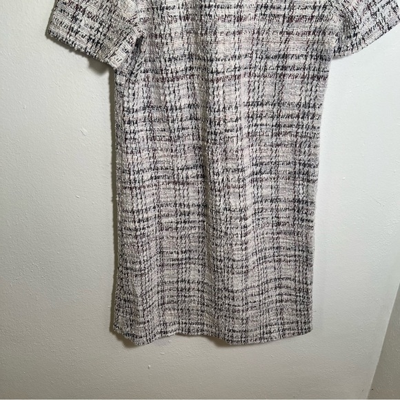 Love Ady Boucle Tweed Shift Dress Ivory Multi Metallic - Picture 8 of 9